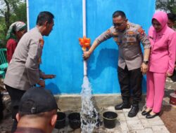 Atasi Kekurangan Air Bersh, Kapolres Probolinggo Kota Resmikan Empat Titik Sumur Bor di Sumberkramat