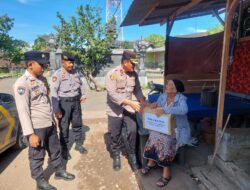 Minggu Kasih, Kapolsek Kawasan Pelabuhan Gilimanuk Salurkan Bantuan Tali Kasih di Asri Timur.