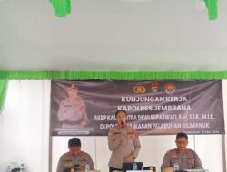 Kapolres Jembrana Kunjungi Polsek Kawasan Pelabuhan Gilimanuk Tekankan Profesionalisme, Sinergitas, dan Optimalisasi Pelayanan Publik