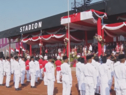 Momentum Bersejarah, Wali Kota Kediri Pimpin Upacara HUT RI ke-80 di Stadion Brawijaya