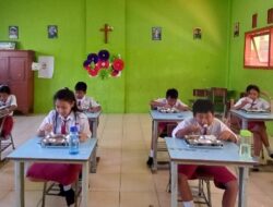 Program Makan Bergizi Gratis Perdana Warnai Semangat Pelajar di Bantur