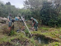 TNI dan Masyarakat Bersinergi Wujudkan Pemerataan Air Bersih Melalui Program TMMD ke-126