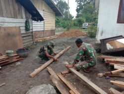 Rumah Ibu Kasnawati Hampir Rampung, TMMD Kodim 0106 Tunjukkan Progres Positif