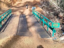 Jembatan TMMD Kodim 0106 Jadi Napas Baru Perekonomian Desa Kute Keramil
