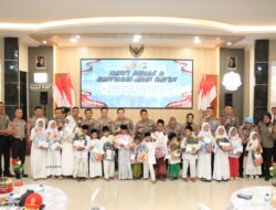 Serdik Sespimma Polri Angkatan 74 Gelar Bakti Sosial dan Santunan Anak Yatim di Polres Malang