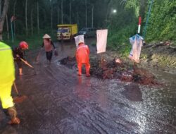 BPBD Tangani Bencana Longsor yang Menutup Akses Jalan di Poncokusumo
