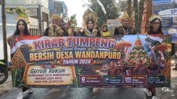Pemdes Wandanpuro Gelar Kirab Tumpeng, Ratusan Warga Guyub Lestarikan Tradisi Leluhur