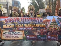 Pemdes Wandanpuro Gelar Kirab Tumpeng, Ratusan Warga Guyub Lestarikan Tradisi Leluhur
