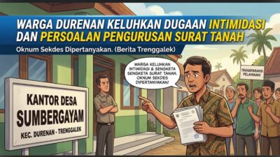 Warga Durenan Keluhkan Dugaan Intimidasi dan Pengurusan Surat Tanah yang Dipersoalkan, Oknum Sekdes Dipertanyakan
